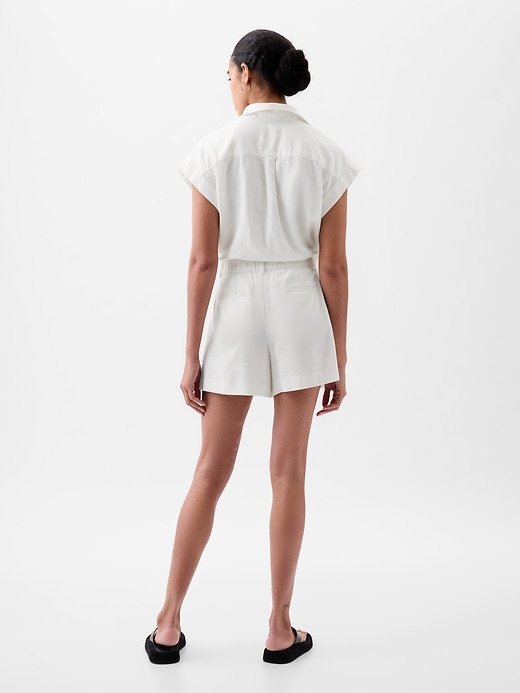 Image number 10 showing, 365 High Rise Linen-Blend Shorts