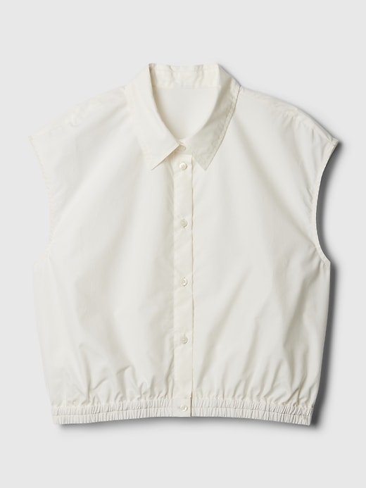 Image number 8 showing, Cropped Poplin Shirt