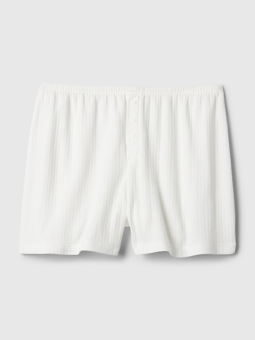 Image number 4 showing, Pointelle PJ Shorts