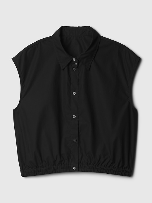 Image number 8 showing, Cropped Poplin Shirt