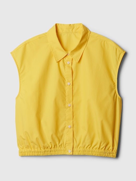 Image number 8 showing, Cropped Poplin Shirt