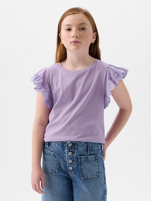 Image number 6 showing, Kids Eyelet T-Shirt