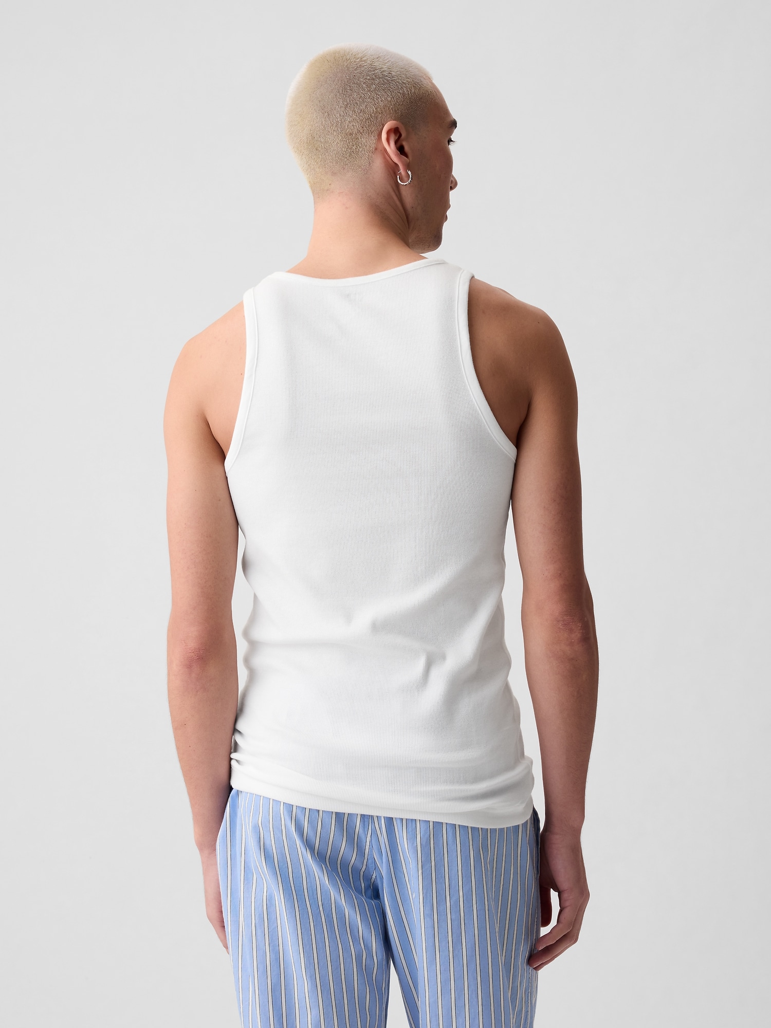 Lilee White Ribbed Tank Top – Beginning Boutique US