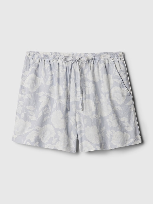 Image number 4 showing, Linen-Blend PJ Shorts