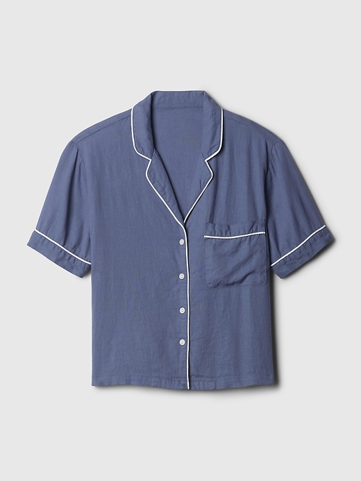 Image number 7 showing, Linen-Blend PJ Shirt