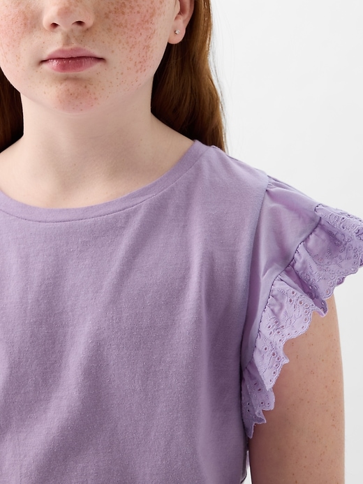 Image number 8 showing, Kids Eyelet T-Shirt