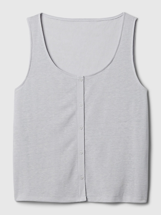 Image number 4 showing, Linen-Blend PJ Tank Top