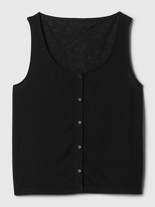 Image number 10 showing, Linen-Blend PJ Tank Top