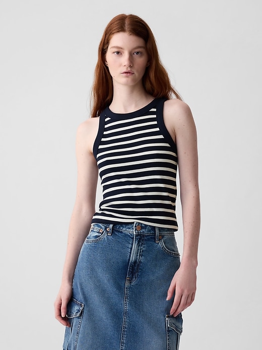 Image number 8 showing, Modern Rib Halter Tank Top