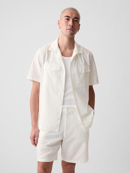 Image number 5 showing, Linen-Cotton Utility Shirt