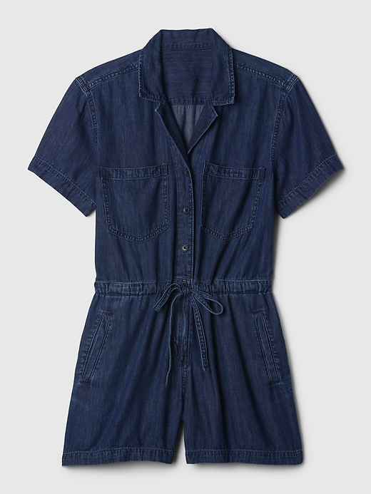 Image number 7 showing, Denim Romper