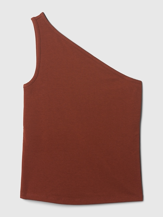 Image number 5 showing, Modern One-Shoulder Cropped Tank Top