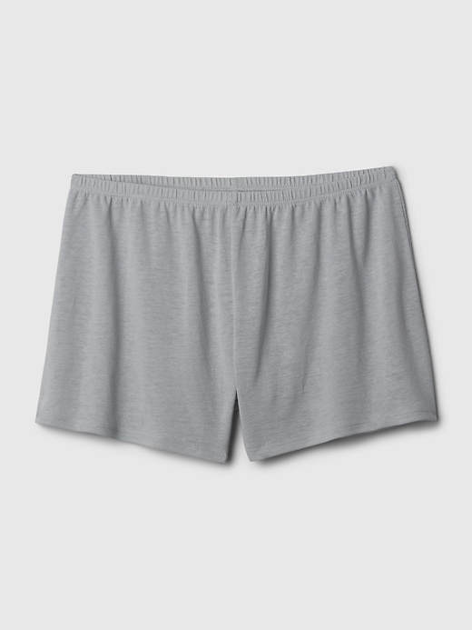 Image number 7 showing, Linen-Blend PJ Shorts