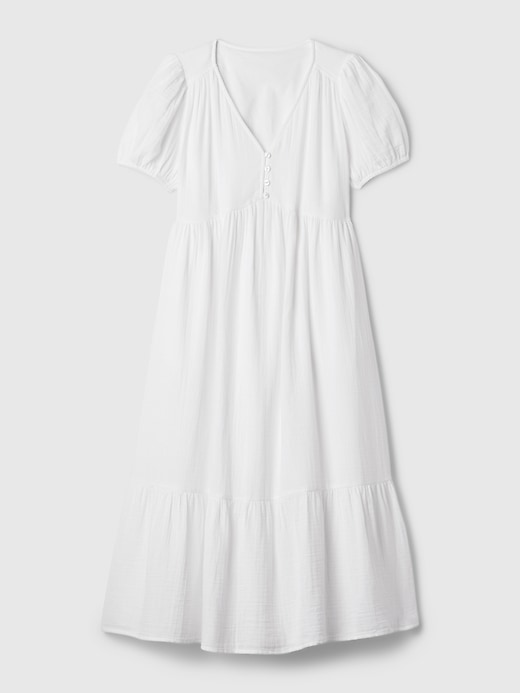 Image number 6 showing, Crinkle Gauze Midi Dress