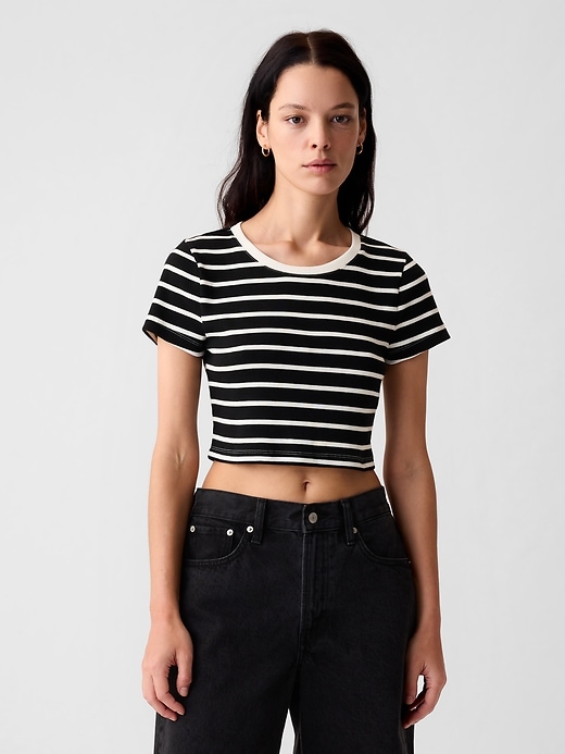 Image number 9 showing, Modern Rib Cropped T-Shirt