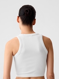 View large product image 7 of 10. GapFit Seamless Rib Cropped Halter Tank Top