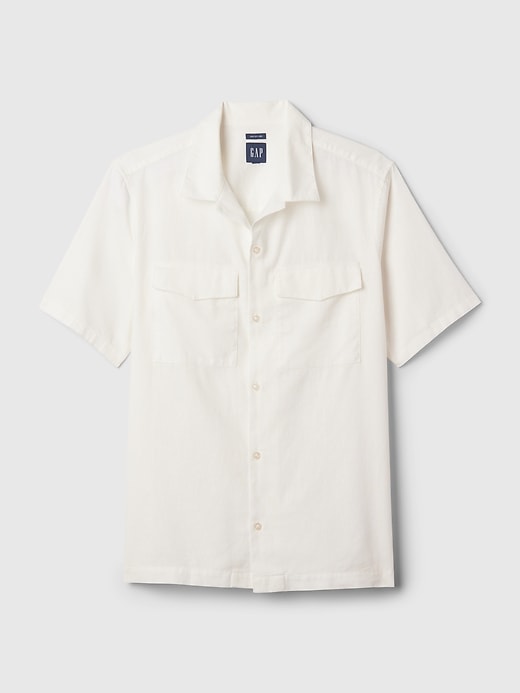 Image number 7 showing, Linen-Cotton Utility Shirt