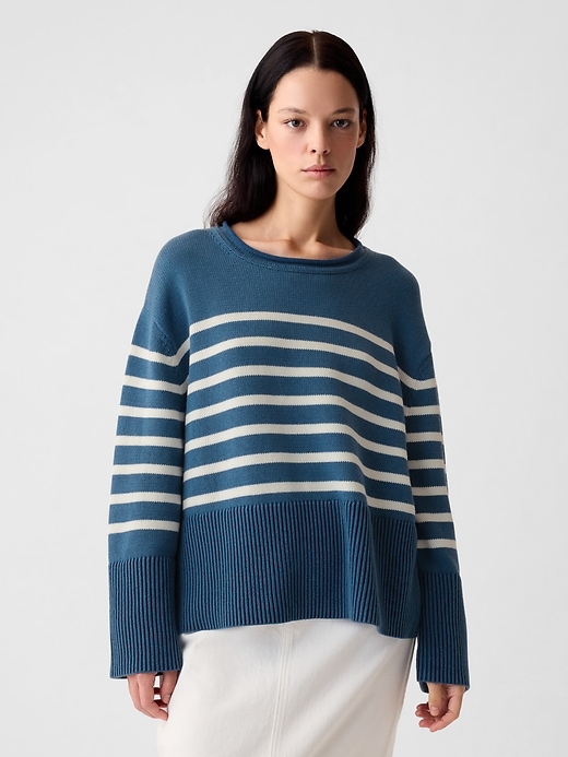 Image number 6 showing, 24/7 Split-Hem Roll Neck Sweater