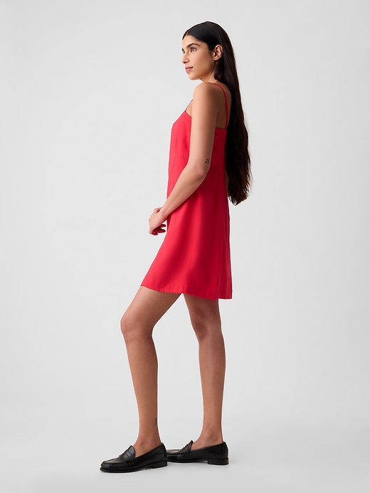 Image number 3 showing, Linen-Blend Mini Dress