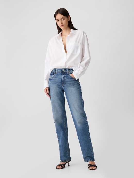 High Rise Cheeky Straight Jeans | Gap