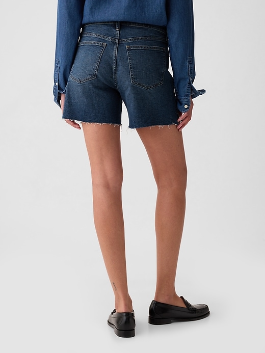 Image number 4 showing, 4" High Rise Girlfriend Denim Shorts