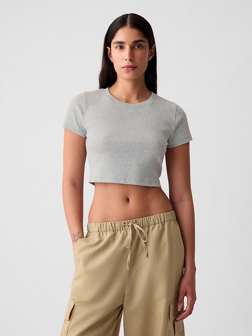 Image number 5 showing, Modern Rib Cropped T-Shirt