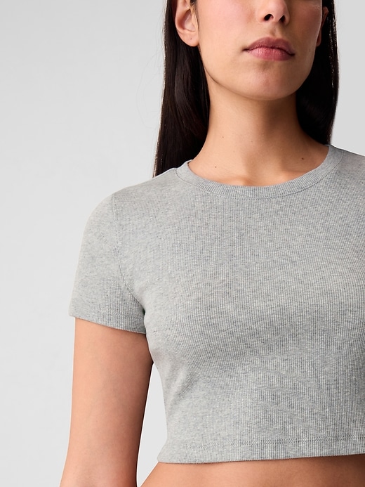 Image number 10 showing, Modern Rib Cropped T-Shirt