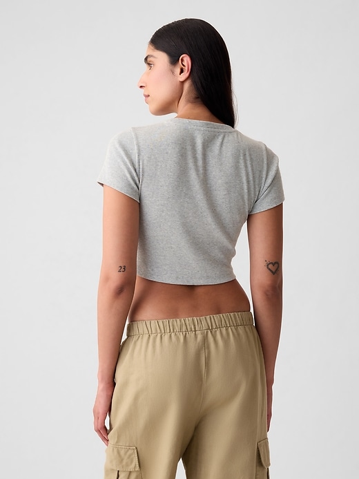 Image number 2 showing, Modern Rib Cropped T-Shirt