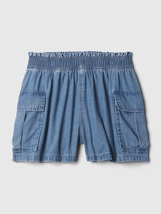 Image number 4 showing, Kids Mid Rise Denim Utility Shorts