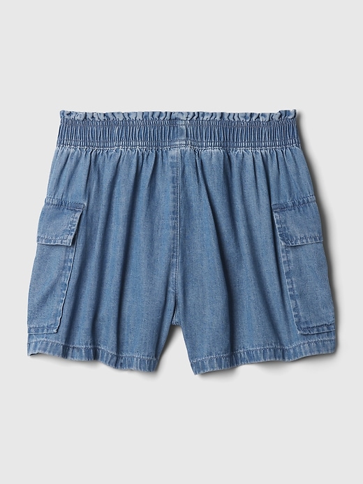 Image number 5 showing, Kids Mid Rise Denim Utility Shorts