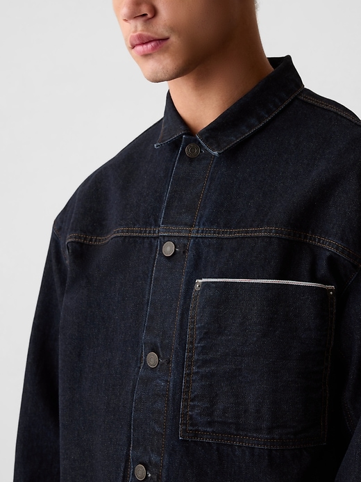 Image number 4 showing, Relaxed Selvedge Denim Icon Jacket