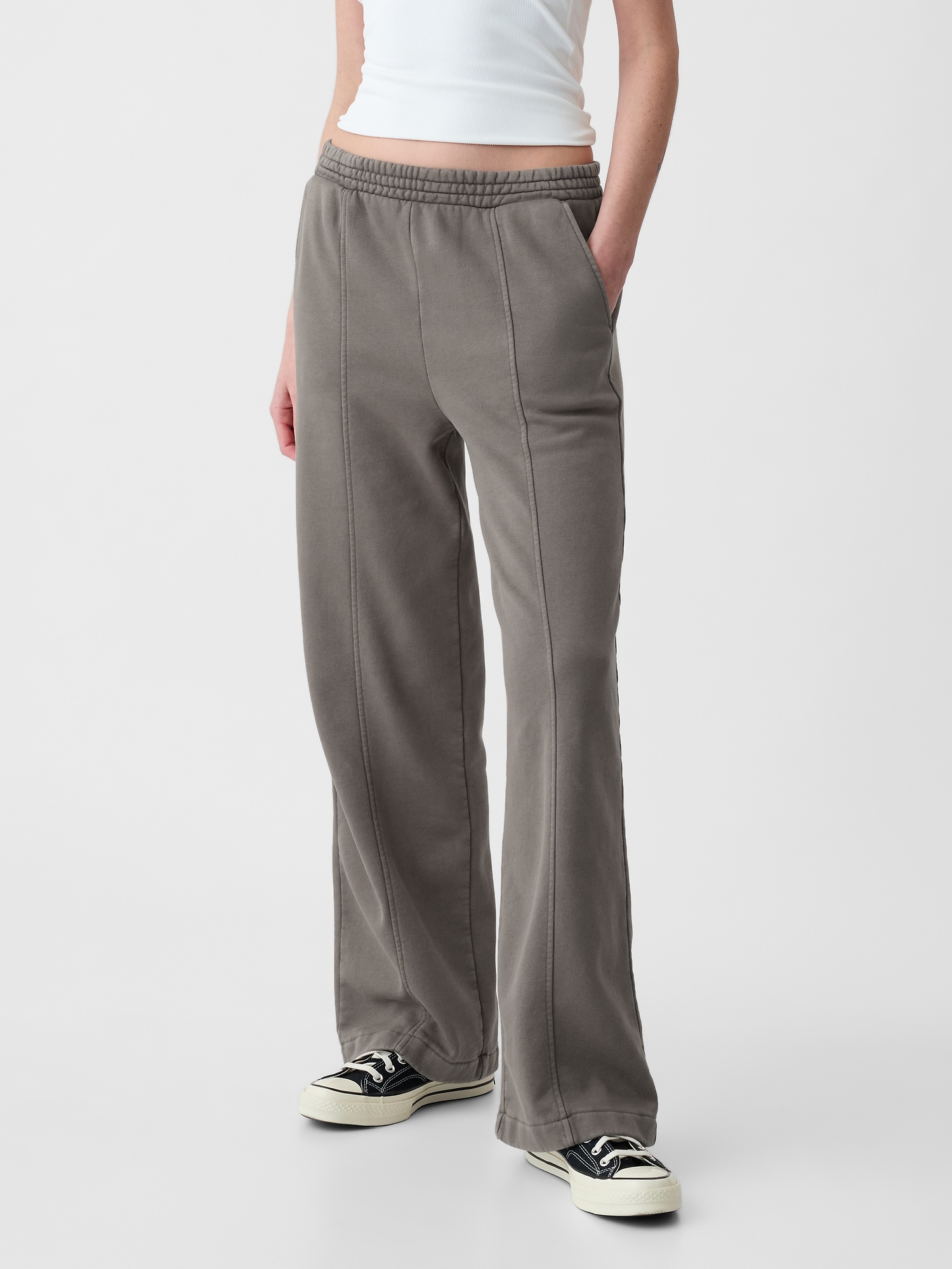 Scoop Women's Wide Leg Satin Pants, 27.5'' Inseam, Sizes XS-XXL 