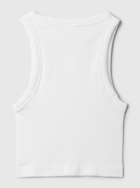 View large product image 5 of 11. GapFit Seamless Rib Cropped Halter Tank Top