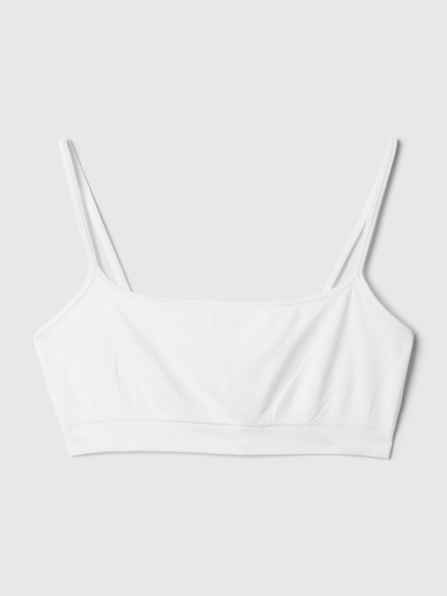 SOO & SOO Firm Ribbed No Wire Bralette Volume Cap Strap Top
