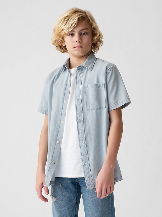 Image number 1 showing, Kids Denim Shirt