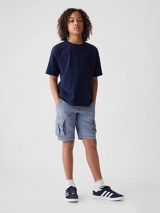 Image number 1 showing, Kids Denim Cargo Shorts