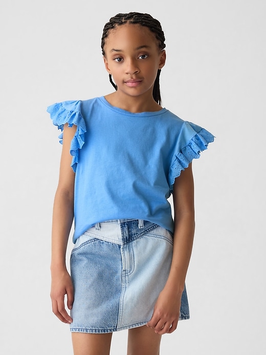 Image number 1 showing, Kids Eyelet T-Shirt