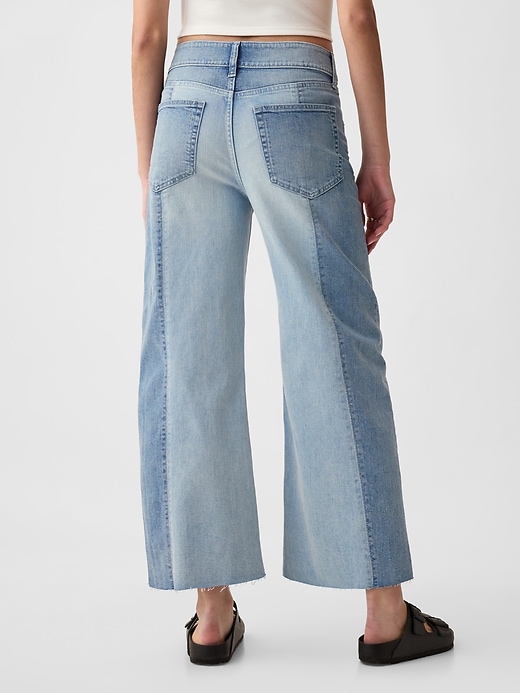 Image number 4 showing, High Rise Stride Wide-Leg Ankle Jeans