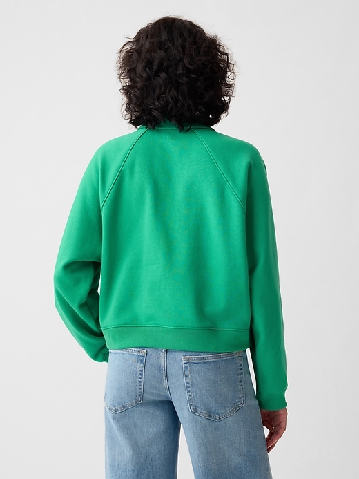 Image number 2 showing, Vintage Soft Cropped Half-Zip Pullover