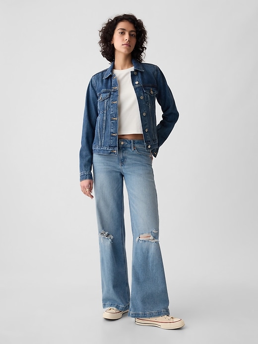 Image number 9 showing, Low Rise Stride Wide-Leg Jeans