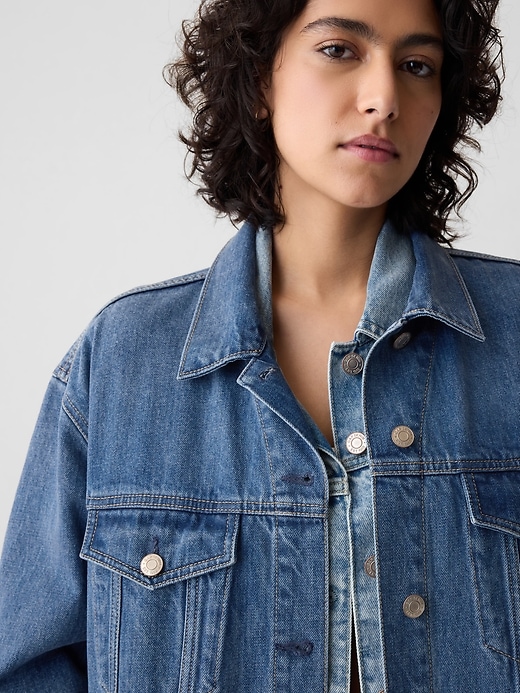 Image number 4 showing, Longline Icon Denim Jacket