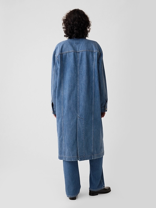 Longline Icon Denim Jacket Gap