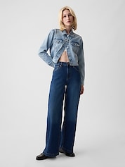 Mid Rise Easy Pull-On Jeans