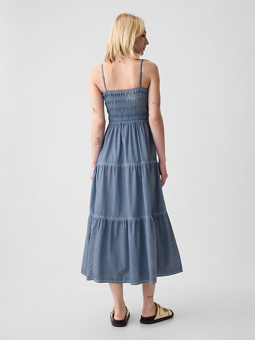 Gap denim maxi dress best sale