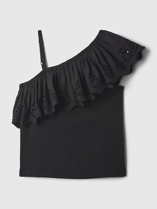 Image number 9 showing, Kids Asymmetrical Eyelet Top