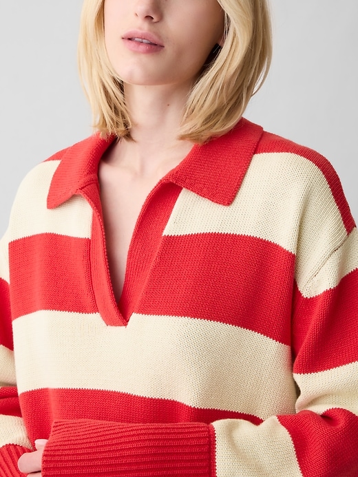 Image number 4 showing, 24/7 Split-Hem Polo Sweater