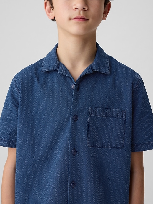 Image number 4 showing, Kids Seersucker Oxford Shirt