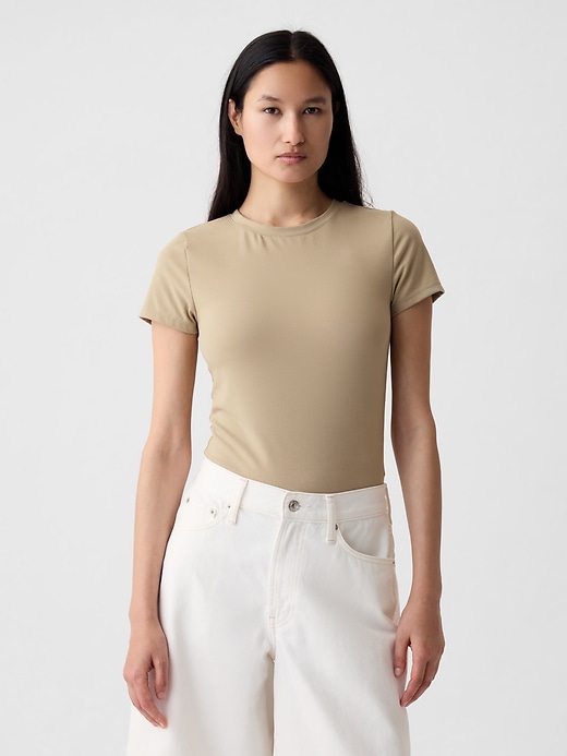 Image number 9 showing, Compact Jersey T-Shirt Bodysuit