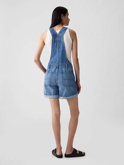 Image number 3 showing, Denim Shortalls