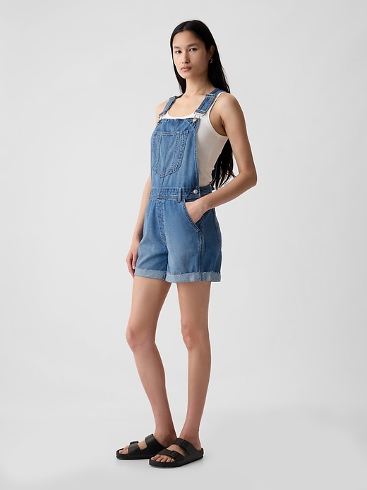 Image number 2 showing, Denim Shortalls